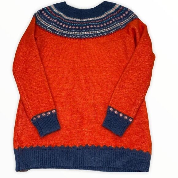 Gap Maternity Circular Fair Isle Holly Berry Sweater size Small NEW - Picture 1 of 5